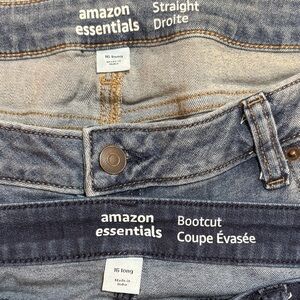 Amazon Essentials Two-Pairs of Denim Jeans - Light Blue & Dark Blue